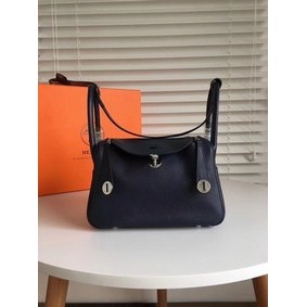 High Quality Hermes Lindy Original Togo Leather Bag 5086 Black HMS484ZSP6M