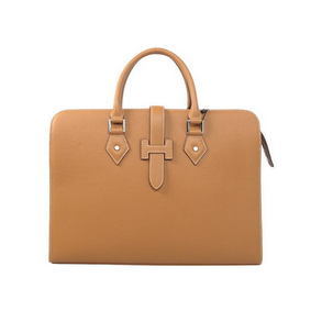 1:1 Replica Hermes Mens Briefcase Calf Leather 3309 Wheat HMSI2I7YQYU