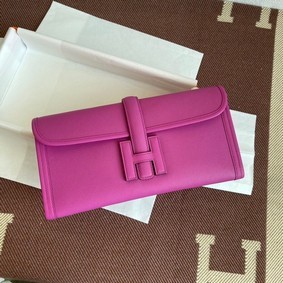 1:1 Replica Hermes Original Espom Leather Clutch 37088 plum blossom HMS0FI4SQL1