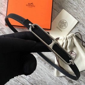 Hermes Roulis belt buckle & Reversible leather strap 13 mm H065539 black Replica HMS7275W2D4