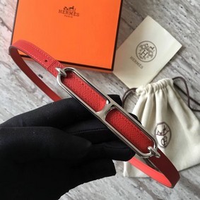 Hermes Roulis belt buckle & Reversible leather strap 13 mm H065539 red Replica HMS1RYCO859