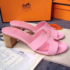 Imitation Hermes Sandals Togo Leather HO0471 Pink HMSLR132ERZ