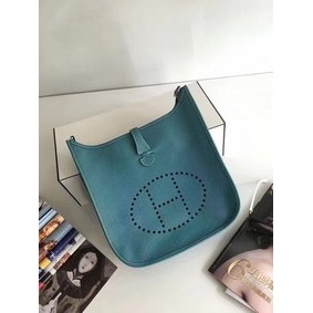 Knockoff Hermes Evelyne 30cm Messenger Bag E3301 Light Blue HMS5JA9SBCT