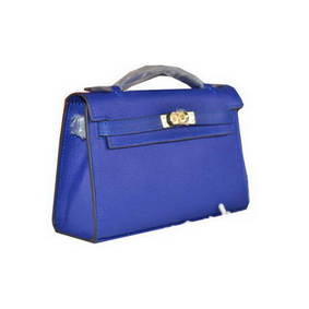 Best Quality Hermes MINI Kelly 22cm Tote Bag Calfskin Leather Royal HMSY8GQCD36
