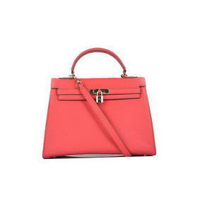 Hermes Kelly 32cm Bags Light Red Calf Leather Gold HMS311CC4JJ