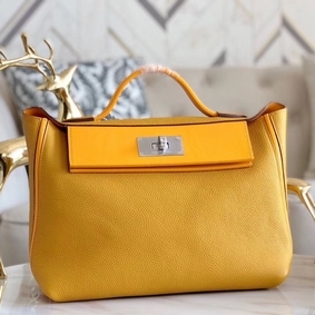 Best Quality Hermes 24/24 29 Bag In Curry Clemence Calfskin HMSTQ6P6IOL