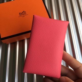 Imitation Hermes Bastia Epsom card case H0369 Watermelon Red HMS4T7NTYB5