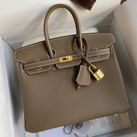 Fake Hermes Birkin 25 Handmade Bag In Taupe Epsom Calfskin HMSMP81M57U