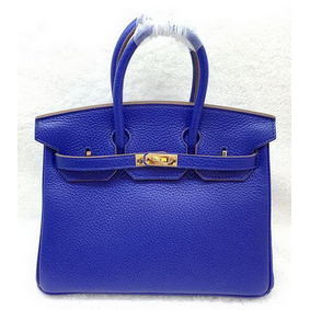 Imitation Hermes Birkin 25CM Tote Bag Original Leather H25T Royal HMS3WAC03A9