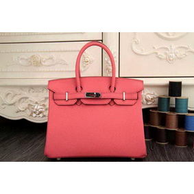 Hermes Birkin 35CM 30CM Tote Bag Original Leather HB35O Pink 1:1 Replica HMS63H8WPGM