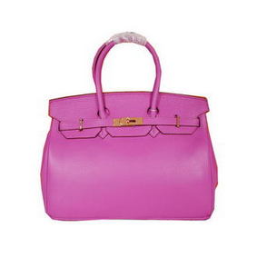 Hermes Birkin 35CM Tote Bag Lavender Original Grainy Leather H35 Gold HMSY9AEEFID