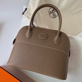 Hermes Bolide 1923 27 Handmade Bag In Taupe Epsom Calfskin 1:1 Replica HMSZ29298UK