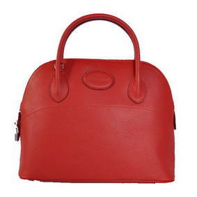 Hermes Bolide 31CM Tote Bags Clemence H1031 Red Replica HMS5O14X6I7