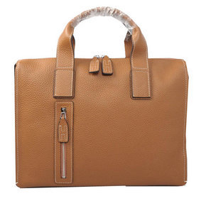 Hermes Briefcase Original Grainy Leather H8813 Wheat Replica HMS66MJXBVN