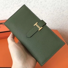 Hermes Canopee Clemence Bearn Gusset Wallet Replica HMS2S0E530T