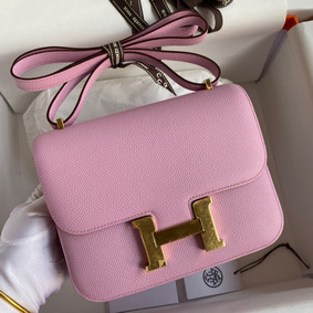 Hermes Constance 18 Handmade Bag In Mauve Sylvestre Epsom Calfskin 1:1 Replica HMSQN72316Z