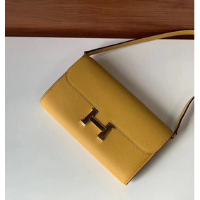 Hermes Constance to go mini Bag H4088 yellow 1:1 Replica HMS8I8866S2