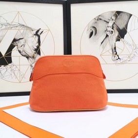 Hermes Cosmetic Bag H3699 Orange Replica HMS7O4ZWBZ3