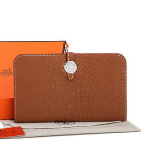 New Hermes Dogon Combined Wallet A508 Camel HMSV3O8I8NQ