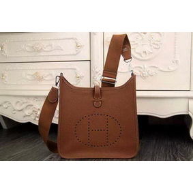 Hermes Evelyne 28cm Messenger Bag Original Leather H1188 Wheat Replica HMSD768N328
