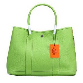 Imitation Hermes Garden Party 36cm Tote Bag Grainy Leather Green HMS4ITQR4GM