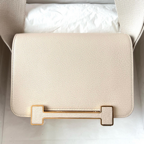 Hermes Geta Handmade Bag In Nata Chevre Mysore Leather Replica HMSS0GPUKFE
