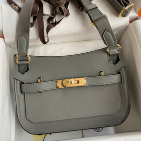 Hermes Jypsiere Mini Handmade Bag In Gris Meyer Swift Calfskin 1:1 Replica HMS0V9309XA