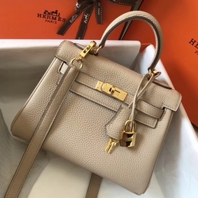 1:1 Replica Hermes Kelly 20cm Bag In Trench Clemence Leather GHW HMS4L20MS2U