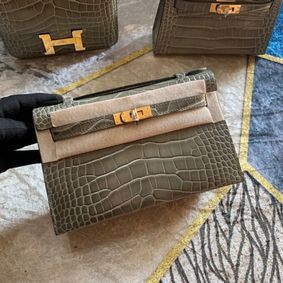 Hermes Kelly 22cm Tote Bag Original Leather KL22 gray Replica HMSO10D66IU