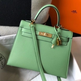 Best Quality Hermes Kelly 25cm Sellier Bag In Vert Criquet Epsom Leather HMSFJ06OW91