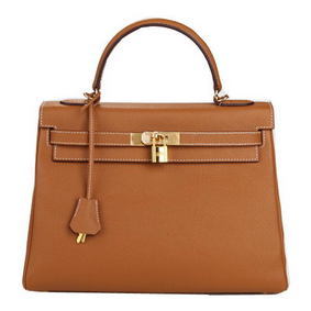 Hermes Kelly 32cm Shoulder Bag Wheat Original Leather K32 Gold 1:1 Replica HMSFZ8KT00P