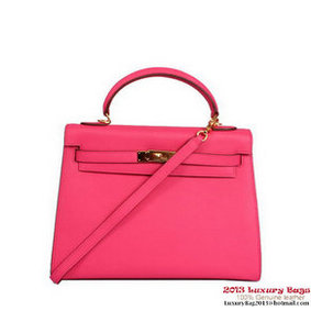 Hermes Kelly 32cm Handle Bag Plum Togo Leather Gold Replica HMSU5TPIG73