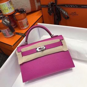 1:1 Replica Hermes Kelly Tote Bag Original epsom Leather KL20 Pink HMSGSXICWJY