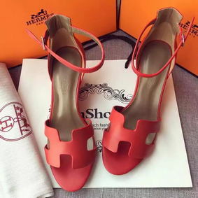 Hermes Leather 70mm Sandal H0741 Red 1:1 Replica HMSGPAAP6XR