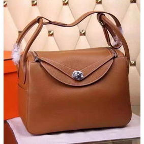 New Hermes Lindy 30CM Leather Shoulder Bag H0881 Wheat HMSDLRV04IO