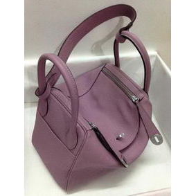 Hermes Lindy 30CM Original Leather Shoulder Bag HLD30 Light Purple Replica HMS6WO7W6U8