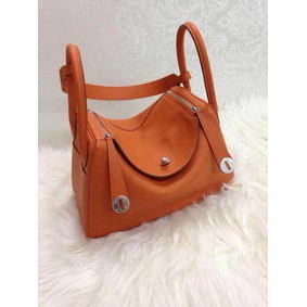 Hermes Lindy 30CM Original Leather Shoulder Bag HLD30 Orange 1:1 Replica HMSOJQ1U52E