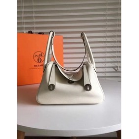 Hermes Lindy Original Togo Leather Bag 5086 White Replica HMS0TQ1Y872