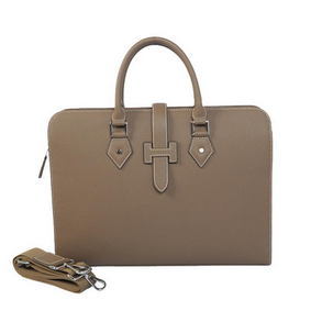 Hermes Mens Briefcase Calf Leather 3309 Grey 1:1 Replica HMSR11A0GXS
