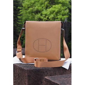 Hermes Messenger Bag Original Calf Leather H80014 Wheat Replica HMS7YP3N3J6