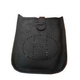 Best Quality Hermes mini Evelyne Messenger Bag H1608S Black HMSOITOZ1JP
