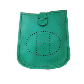Hermes mini Evelyne Messenger Bag H1608S Green 1:1 Replica HMSJKLKIU3M