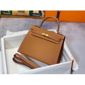 Copy Hermes Original Epsom Leather KEL2578 brown HMS7P1COO95
