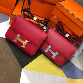 Imitation Hermes Original Espom Leather Constance Bag 5333 red HMS0LH9IG9T