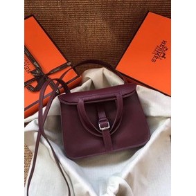 Hermes Original Halzan mini bag H069523 bordeaux HMSDMO8R24B
