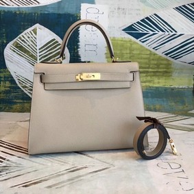 Hermes original Kelly Epsom Leather KL32 Beige HMS82XK356N