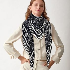 Copy Hermes Scarf HEC00401 HMS79W21CWG