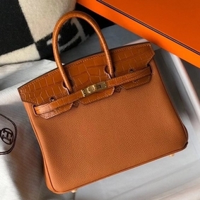 Hermes Touch Birkin 25cm Limited Edition Gold Bag Top Replica HMS6WOA8NQ0