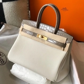 AAA Hermes Touch Birkin 30cm Limited Edition White Bag HMSLGD0Z76P
