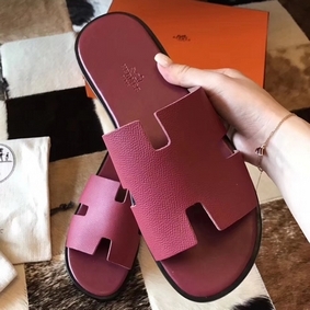 Copy Hermes Izmir Sandals In Fuchsia Epsom Leather HMS6QFQTHXE